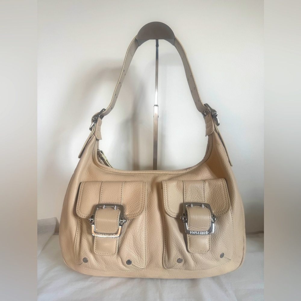 LONGCHAMP Leather Hobo Shoulder Bag